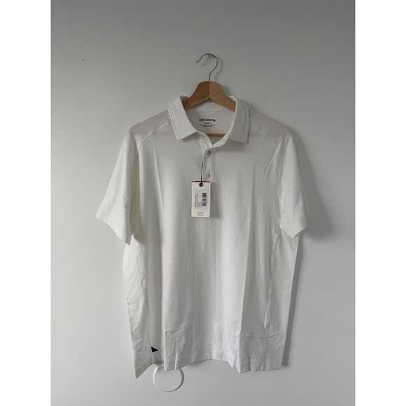 Untuckit Men's Performance Polo – White – Size Medium – NWT - Picture 2 of 6